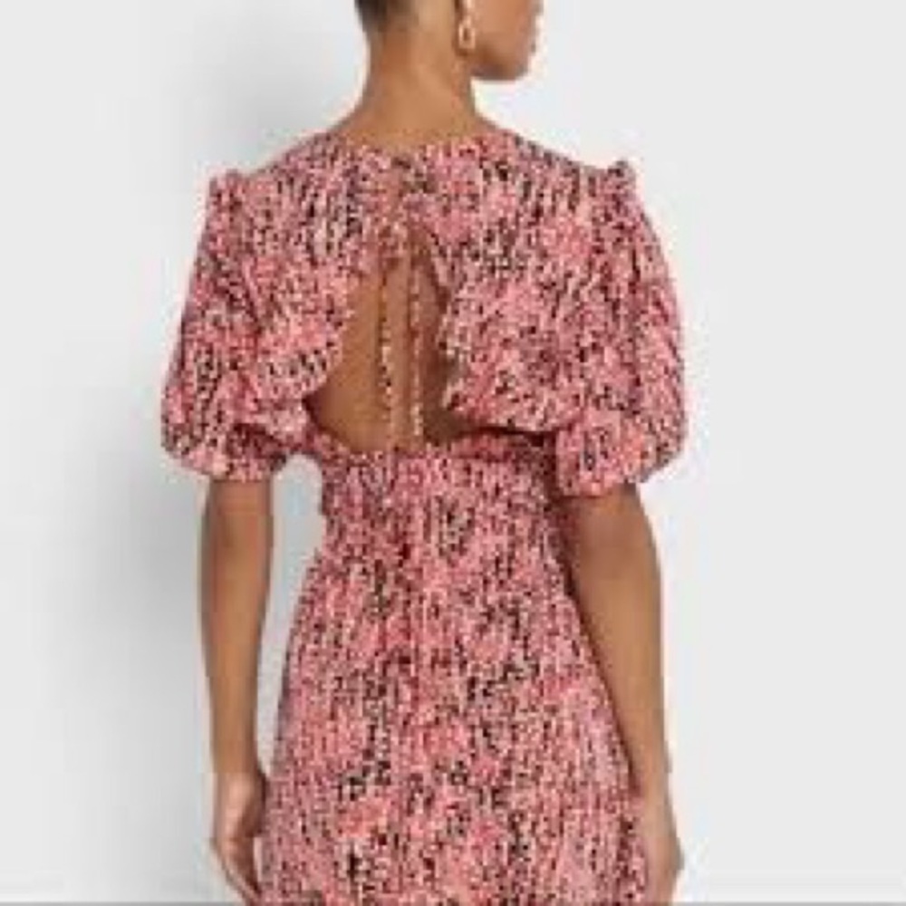 Topshop Backless Abstract Dress - Picture 3 of 9